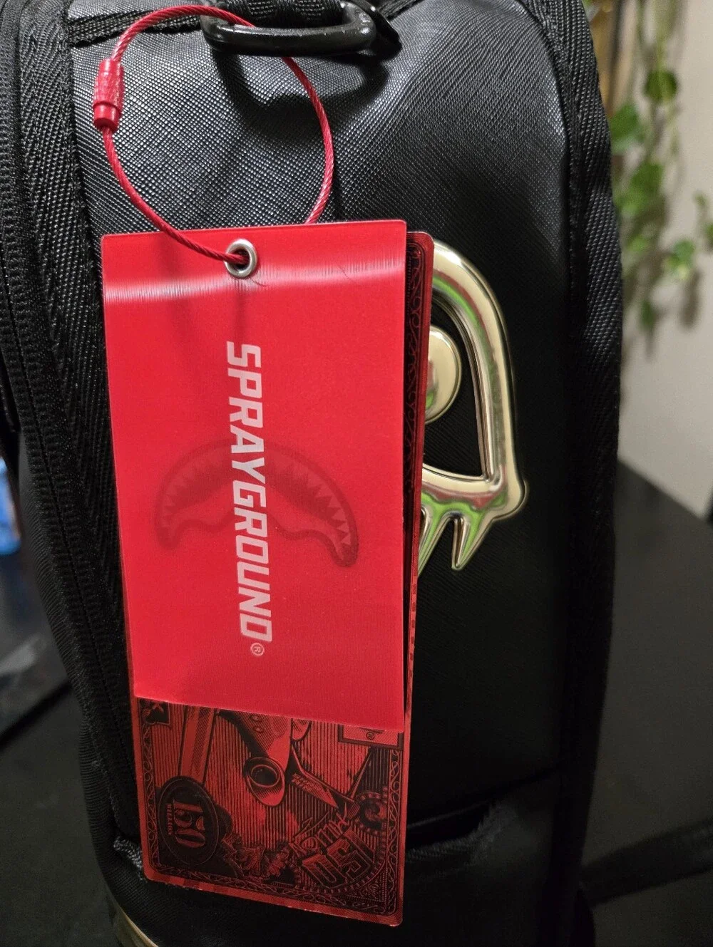 Sprayground Drip Gold Shark Backpack
